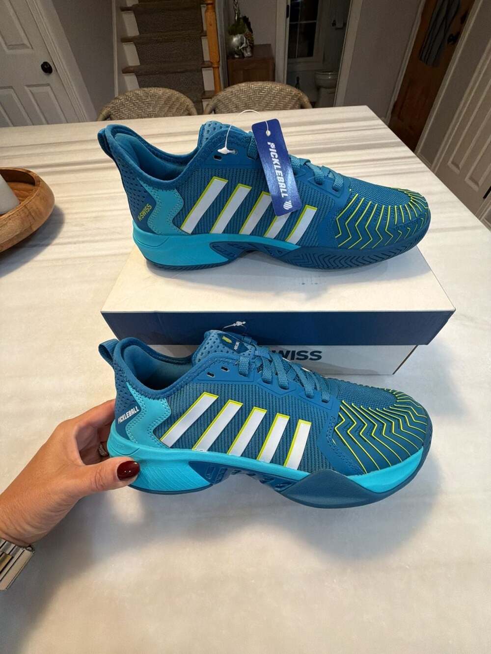 K-Swiss Pickleball Supreme Size M8 Blue Court Shoes